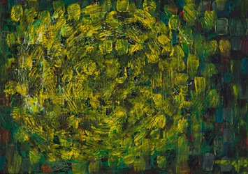 Verde vivace, giallo, astratto