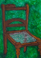 Sedia rustica in legno