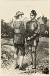 Hopeful e Christian da Il pellegrinaggio del cristiano da questo mondo a quello che verrà di John Bunyan (1628-1688) illustrazione di Thomas Dalziel (1823-1906)