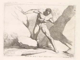 Ercole che divide i Monti Abila e Calpe (le colonne d