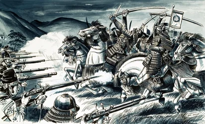 La battaglia di Nagashino nel 1575