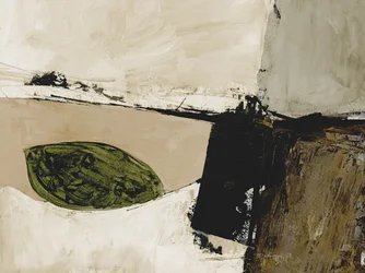 Paesaggio astratto dai toni terrosi