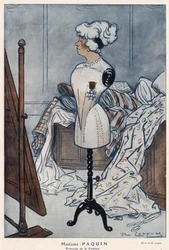 Madame Jeanne Paquin (1869-1936), stilista francese, rappresentata con la croce della Legion d