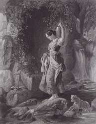 La Ninfa della Cascata (incisione)