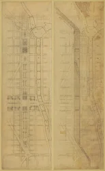 Tavola 78 2 Disegni dal Piano di Chicago, 1909: Posizione e disposizione suggerite