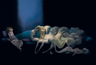 La giovane sposa e le mogli morte, da Barbablù di Charles Perrault