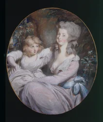 Margaret “Peggy” Arnold e la figlia Sophia, c.1787
