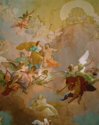 Ermes guida Diana, dea della caccia, sull