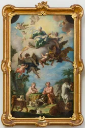 Il Paradiso (schizzo per un affresco sul soffitto della basilica di Sonntagberg, Bassa Austria)