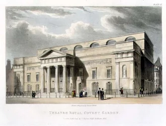 Teatro Reale, Covent Garden, a Londra, progettato da Robert Smirke nel 1809