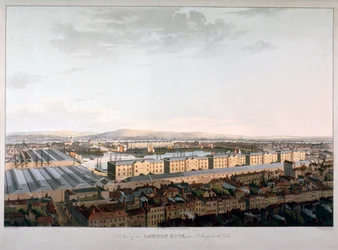 Vista dei Docks di Londra, 1816