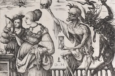 La morte e il diavolo sorprendono due donne