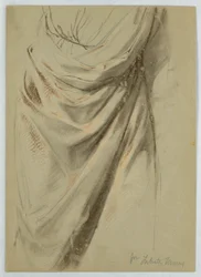 Studio di drappeggio per "Il tributo"