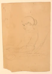 Disegno, Annie A Brush, seduta, 22 settembre 1841