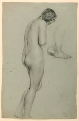 Disegno, Nudo femminile, 1858