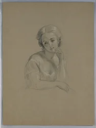 Disegno, possibile studio per "Marth", 1860
