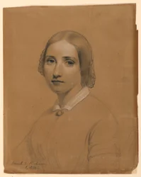 Disegno, Sarah E. Richards, sorella, 1841