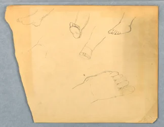 Disegno, Studi del piede sinistro di un bambino, 1845-55