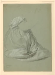 Disegno, Studio per "Una Maddalena", D, 19 novembre 1852