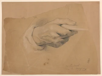 Disegno, studio per "Comunione di t", 1844