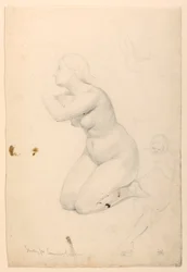 Disegno, studio per la "Comunione degli infermi", 1844-45