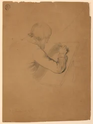 Disegno, studio per la "Comunione degli infermi", 1844-45