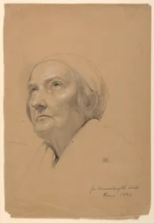 Disegno, studio per la "Comunione degli infermi", 1844
