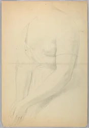 Disegno, studio per il duplicato di "C", 1850