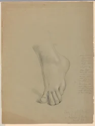 Disegno, studio per il duplicato di "Christiana", marzo 1850