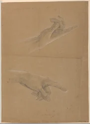 Disegno, studio per "Early Christia", 1839-40