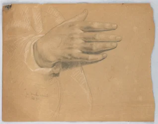 Disegno, studio per "Martha Reprove", febbraio 1855