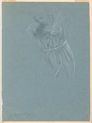 Disegno, studio per "Il sogno di Mercy", 1857
