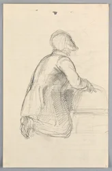 Disegno, studio per "Gruppo scientifico", 1858