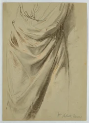 Disegno, studio per "Tribute Money", 1852