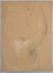 Disegno, studio per un duplicato della "Ripetizione di Christiana", 1850