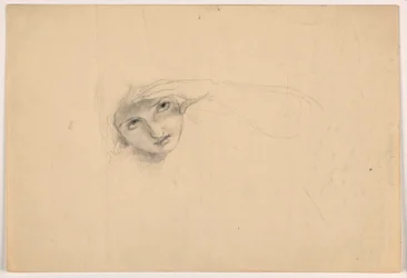 Disegno, Donna che si protegge gli occhi, 1844 ca.