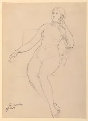 Nudo femminile seduto