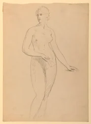 Nudo femminile, studio per il ritratto di Mrs. Henry Schieffelin