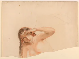 Nudo femminile con mano sinistra