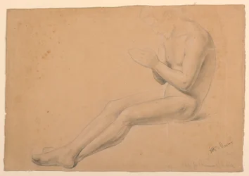 Studio di figura per "Comunione dei malati"
