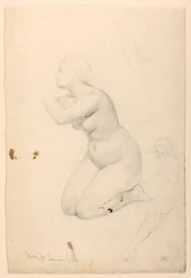 Studio di figura per "Comunione dei malati"