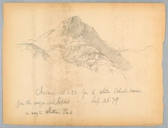 Monte Chocorua sulla strada per Whitton Pond