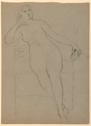 Nudo femminile seduto