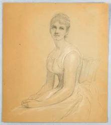 Schizzo per il ritratto di una donna