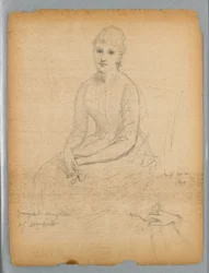 Schizzo per il ritratto della figlia più giovane di William Astor