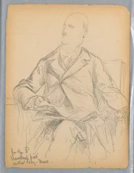 Bozzetti per il ritratto del signor Winthrop per la Historical Society, Mass.