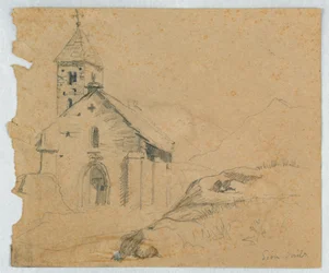 Piccola chiesa a Sion, Svizzera