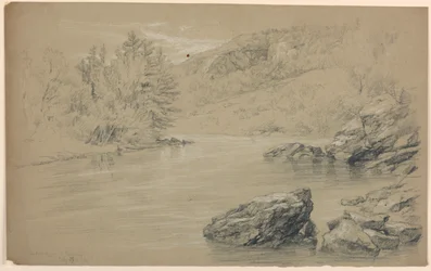 Il fiume Androscoggin a Gorham, New Hampshire