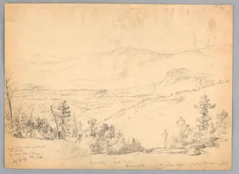 Vista verso sud dal Monte Kearsarge, New Hampshire