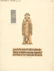 Monumento in ottone per John Stockton, Chiesa di West Wickham